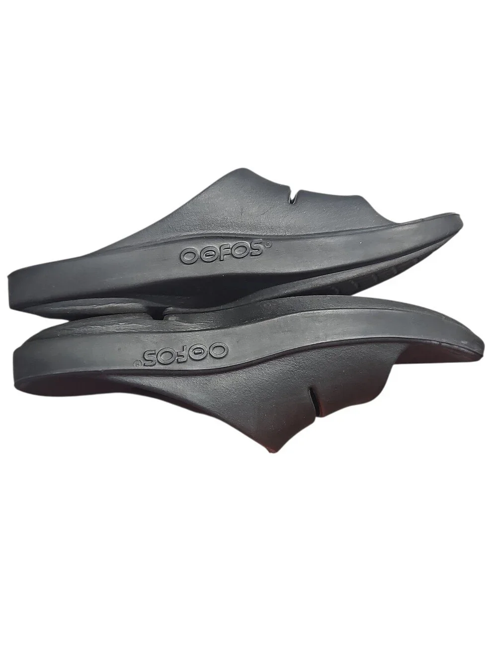 Mens Sz 11 Black OOFOS OOahh Slide Black Recovery GUC